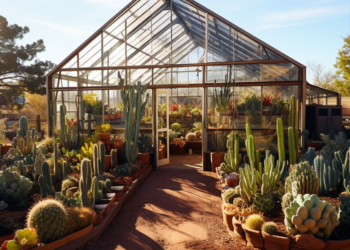 Pinal County Greenhouse with Exotic Desert Plants