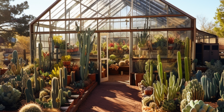 Pinal County Greenhouse with Exotic Desert Plants